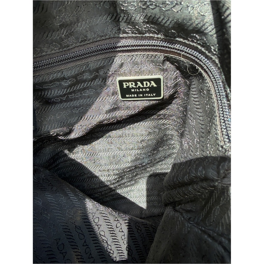 Prada Nero Tessuto Nylon Camera Bag Black Crossbody Messenger Shoulder Authentic - Picture 11 of 17
